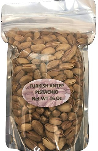 Turkish Pistachios Antep Roasted Salted in Shell (1 Pound)