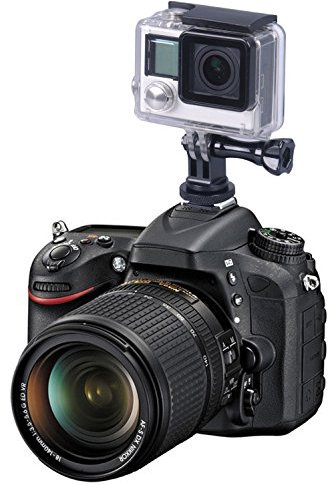 Smatree Complet trépied en Aluminium Vis à SLR Flash de l'appareil Photo Hot Shoe Mount Adapter pour GoPro Max, Hero11,10, 9,8,7,6,5,4, Session, 3, 2, 1, Hero 2018,Caméra d'action