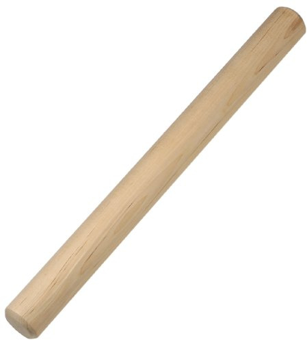 Ateco 19176 Maple Wood Rolling Pin, 19-Inch, Solid Maple Wood, Made in Canada