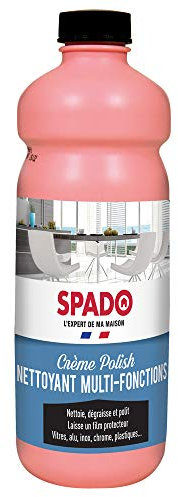 SPADO - Crème Polish nettoyant multi fonctions - Nettoie, dégraisse et polit - Protège - Pour vitre, alu, inox, chrome et plastique - 750 ML - Fabriqué en France