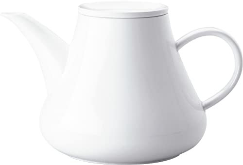 KAHLA 391125A90039C Five Senses Kaffeekannne/Teekanne 1,50 l | weiße Teekanne 1500 ml aus Porzellan