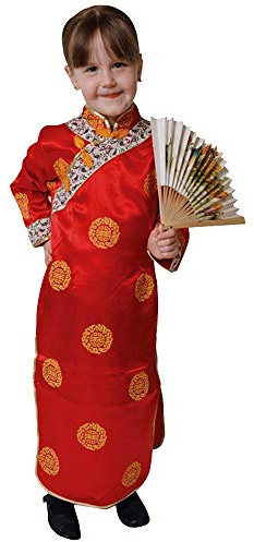 Dress Up America Ensemble de costume de fille chinoise de luxe pour enfants