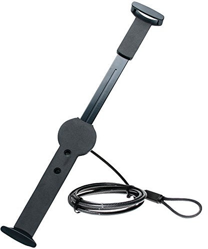 CTA Digital Anti-Diebstahl-Griff für iPad und Tablets, verstellbar, um 360 Grad drehbar, sichere Halterung