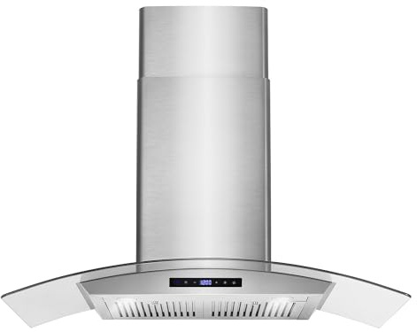 36 in. Vista Coll 380 CFM Ducted Wall Mount Range Hood LED, Stainless Steel