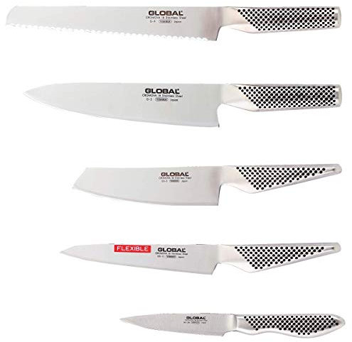 Global G-2951138R 5-teiliges Messerset bestehend aus G-2, G-9R, GS-5, GS-11, GS-38