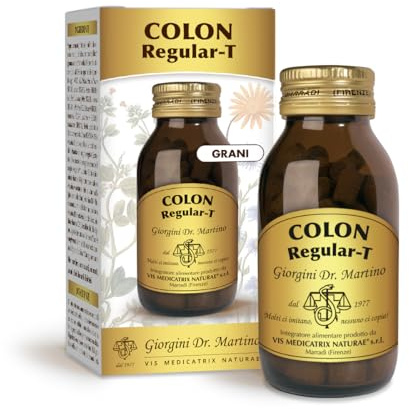 Dr Giorgini COLON REGULAR Grani Giorgini Dr. Martino - 80 g (integratore alimentare a base di piante come frangula e rabarbaro, utili per favorire la regolarità)