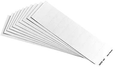 100 LEITZ Hängeregister - Beschriftungsschildchen / 60,0 x 21,0 mm / Karton/ für LEITZ Alpha / weiß