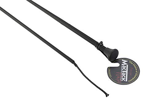 MacTack Childrens Dressage Whip With No Loop (30 inches) (Black)