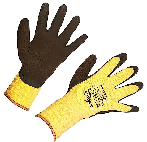 Kerbl 297282 PowerGrab Thermo Winterhandschuh, Gelb, Größe 8