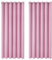Deconovo Soft Plain/Solid Thermal Insulated Top Ring Blackout Curtains Blind for Nursery 90 x 90 Inch 2 Panels Pink
