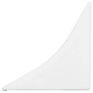 DQ-PP WINKELLEISTE ENDSTÜCK | Weiss | 23 x 23mm | PVC | Küchenleiste Arbeitsplatte Abschlussleiste Leiste Küche Küchenabschlussleiste Wandabschlussleiste Tischplattenleisten
