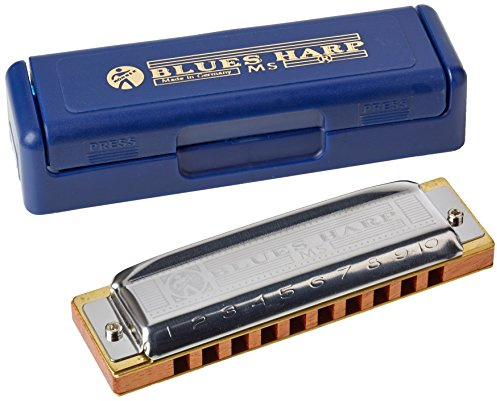 Hohner HH532E Blues harpa - nyckel till E, krom, 2,5 cm x 12,7 cm x 3,6 cm