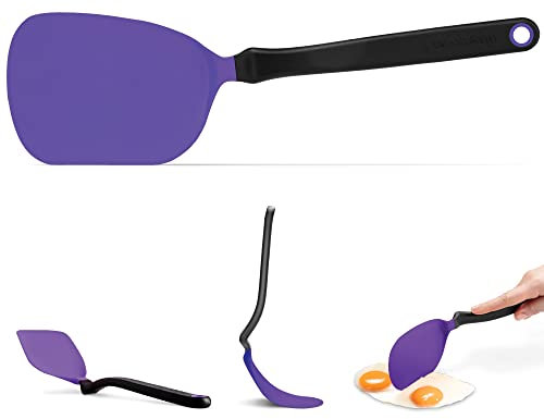 Dreamfarm Chopula - Espátula para utensilios de cocina superflexible, para picar y servir, corta alimentos en la sartén, color morado