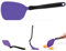 Dreamfarm Chopula - Espátula para utensilios de cocina superflexible, para picar y servir, corta alimentos en la sartén, color morado