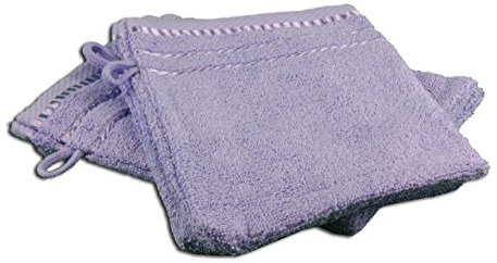 Gözze - Waschhandschuh-Set, 4er-Set, Berlin, 100% Baumwolle, 17 x 24 cm - Blau