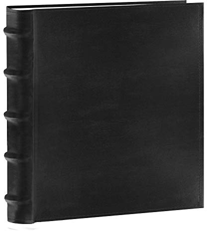 Pioneer Photo Albums 200-Pocket European Bonded Leather Photo Album for 5 by 7-Inch Prints, Black