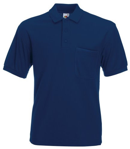Fruit of the Loom Herren Raglan Sleeve Poloshirt, Marineblau, M