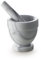 Excelsa Pesto Mortaio con Pestello, Marmo, Diametro 10 cm, Grigio
