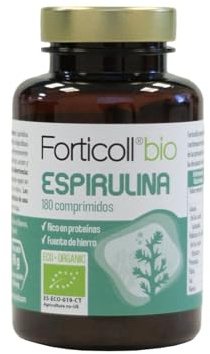 NaturGreen - Espirulina Comprimidos BIO, Espirulina Ecológica, Proteína Vegana, Antioxidante, Sin Gluten, Sin Lactosa - 180 comprimidos