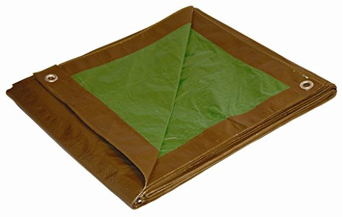 12' x 20' Foremost Tarp 11220 Brown/Green Dry Top Brown/Green 7-Mil Full Size Reversible Tarp