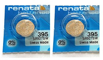 SR927SW Set of Two 395 Renata Watch Batteries