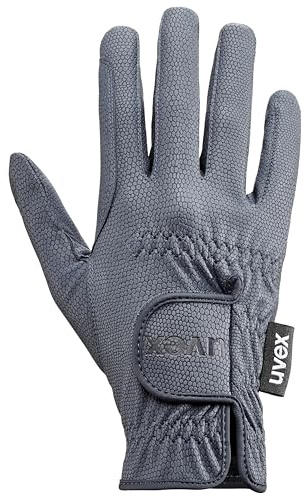 Uvex Sportstyle Riding Gloves – Stretchable Equestrian Hand Protection – Touchscreen-Compatible – Blue Size 6.5
