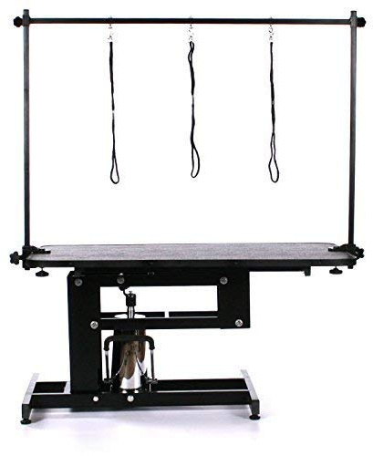 Pedigroom Large Professionnel Résistant Hydraulique Chien Toilettage avec Table H Barre
