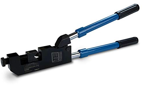 TEMCo TH0020 Lug Crimper Tool for 10 AWG - 400 MCM wire lugs- DIELESS Indent Electrical Battery Terminal Cable Wire