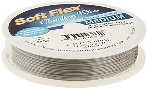 Soft-Flex Toys Soft Flex 0.019-Inch Beading Wire, 30-Feet, Grey