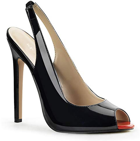 PleaserSexy08/b - Zapatos con tacón mujer, color Negro - negro, talla 38
