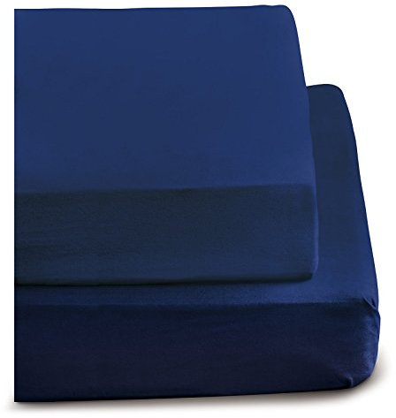 Irisette Feinbiber Haustuch Bettlaken Merkur (indigo, 150x250 cm)