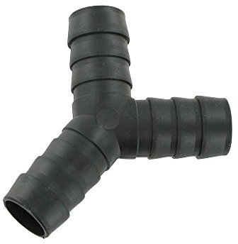 Paxanpax PLD1251 Universal 3-Way Y Hose Splitter Connector (17mm) for Washing Machine, Dishwasher, Pond, Aquarium, Sump, Filter & Waste Systems Rigid Plastic