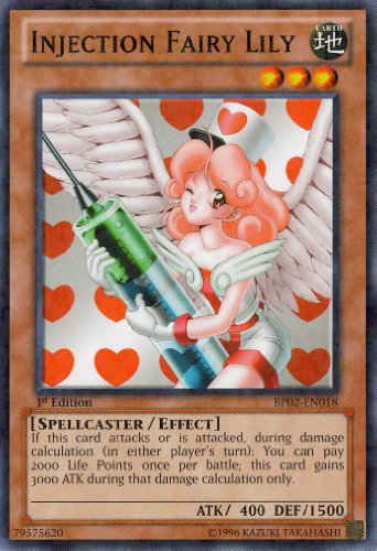 Yu-Gi-Oh! - Injection Fairy Lily (BP02-EN018) - Battle Pack 2: War of the Giants - 1st Edition - Mosaic Rare