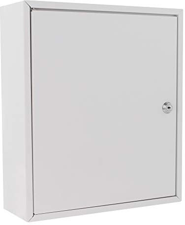 HomeDesign Safe HDS-M1 Medikamentenschrank, Stahlblech, Zylinderschloss, Medizinschrank, Hausapotheke