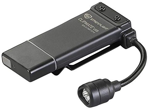 Streamlight 61126 ClipMate 70-Lumen 500-Candela White LED Flashlight, Black