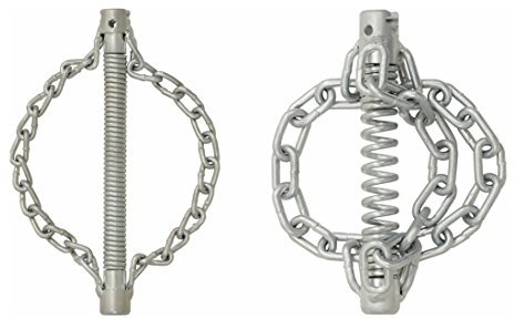 KS Tools 900.2289 Raschiatore a Catena con Catene Lisce, 4 Catene, Spirali 22 mm