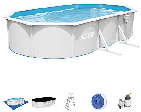 Bestway 56369 Piscina Fuori Terra Ovale Hydrium da 600 x 360 x 120 cm