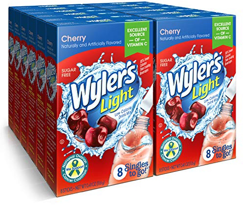 Wyler's Light Singles To Go Water Drink Mix, Cherry, 96 Packets