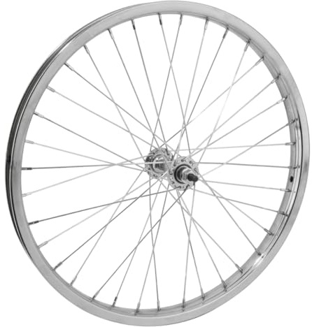 WheelMaster 20 x 1.75 Front Bicycle Wheel, 36H, Steel, Bolt On, Silver