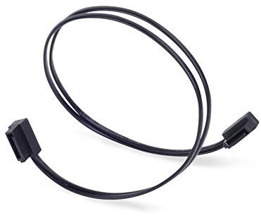 Silverstone tek 300 mm Ultra Thin 6Gb/s Cables Laterales 90 Grados SATA con Conectores Personalizados de bajo Perfil (CP11B-300)