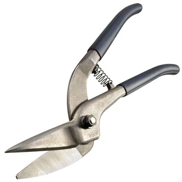 CFH Blechschere BS 766 – gerade Schnitte in stärkeren Metallblechen bis 1,2 mm, robuste Ausführung mit Softgrip-Griffen, selbstöffnend, ideal für Werkstatt-, Dachdecker- und Installationsarbeiten