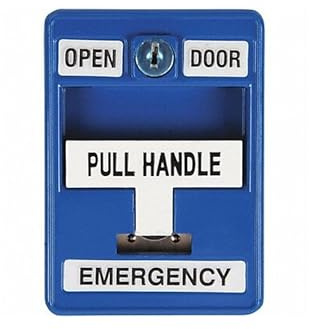 Emergency Pull Station, 30VAC/DC, Blue