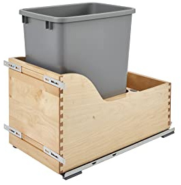 Rev-A-Shelf Wood Pullout Waste Container w/Soft-Close and SERVO-Drive System