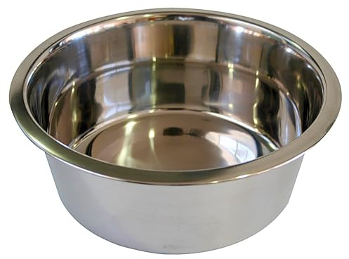 Croci DOS - Ciotola per cani in acciaio inox, capienza 0,5L, igienica e durevole, contenitore per cibo e acqua, lavabile in lavastoviglie, diametro 13cm