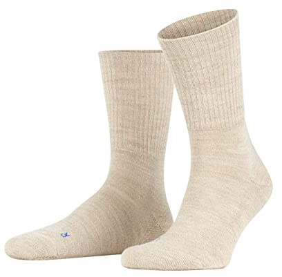 FALKE Walkie Light U So lana filo funzionale tinta unita 1 paio, Calzini Unisex Adulto, Beige Sand Melange 4490, 42-43