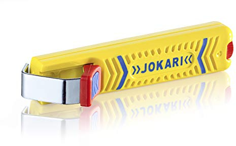 Jokari 10270 Secura Cable Stripping Knife for All Standard Round Cables, No. 27, 13.2cm L x 2.9cm W x 3.5cm H