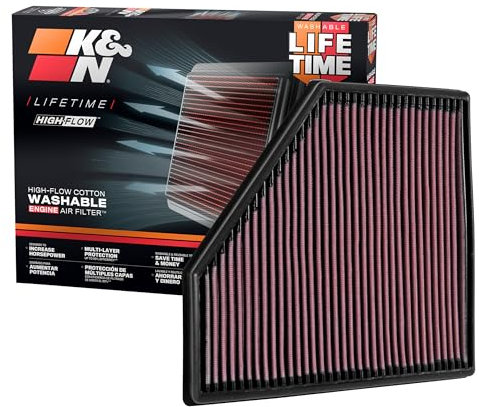 K&N 33-3051 K & N Voitures Filtre à Air échange, Lavable et Réutilisable