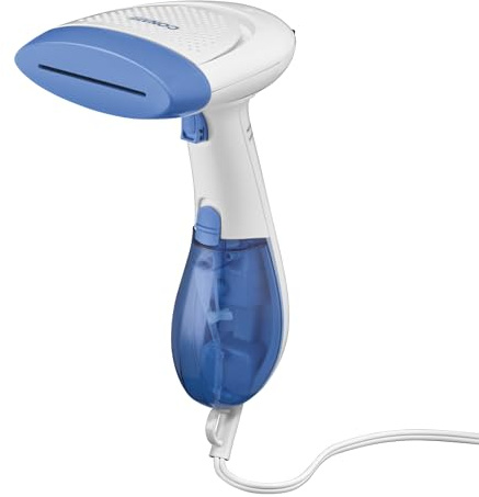 Conair Handheld Garment Steamer for Clothes, ExtremeSteam 1200W, Portable Handheld Design,White/Blue