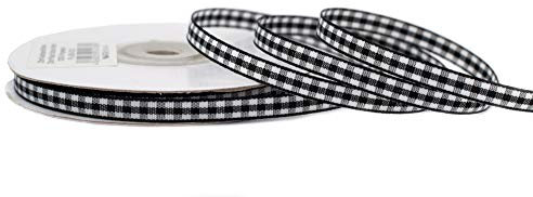 Creativery Karoband 6mm x 20m Schwarz