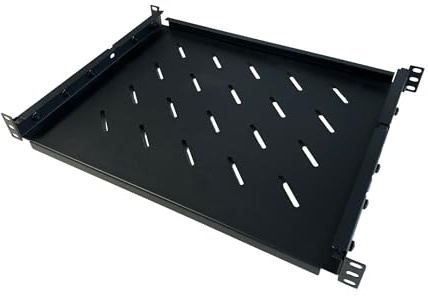 DSIT 19 Zoll Universeller Fachboden 350 bis 590 mm - 1 HE - Traglast 60 kg